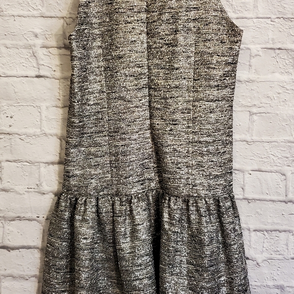 🥳🔥🎉Hunter Bell Metallic Tweed Drop Waist Dress - Picture 12 of 16